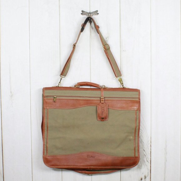 L.L. Bean Other - LL BEAN Brown Canvas Garment Travel Bag